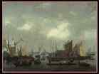NOOMS Reiner-Amsterdam: Shipping on the Ij-????-Oil on canvas, 48 x 58 cm-Private collection