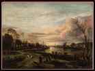 NEER Aert van der-Landscape at Sunset-1650s-Oil on canvas, 51 x 71 cm-Metropolitan Museum of Art, New York