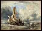 COOKE Edward William | English painter (b. 1811, London, d. 1880, Groombridge) | A Schevening Pinck Preparing for Sea | 1877 | Oil on canvas, 91 x 137 cm | Private collection