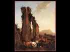 BERCHEM Nicolaes Dutch painter | (b. 1620, Haarlem, d. 1683, Amsterdam) | Rocky Landscape with Antique Ruins | c.1657 | Oil on canvas, 83,3 x 104,3 cm | Alte Pinakothek, Munich