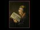 DOU Gerrit  | (b. 1613, Leiden, d. 1675, Leiden) | Old Woman Reading a Bible | C.1630 | Oil on wood, 71 x 56 cm | Rijksmuseum, Amsterdam