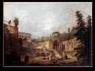 ROBERT Hubert | French painter (b. 1733, Paris, d. 1808, Paris) | Fountain on a Palace Terrace | ???? | Oil on canvas, 28 x 40 cm | Residenzgalerie, Salzburg