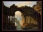 ROBERT Hubert | French painter (b. 1733, Paris, d. 1808, Paris) | Architectural Landscape with a Canal | 1783 | Oil on canvas, 129 x 183 cm | The Hermitage, St. Petersburg