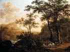 DALENS Dirck II | Dutch painter (b. 1659, Amsterdam, d. 1688, Amsterdam) | River Landscape | ???? | Oil on canvas, 31 x 31 cm | Private collection