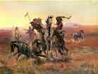 Charles M. Russell (18641926)  | When Blackfeet and Sioux Meet